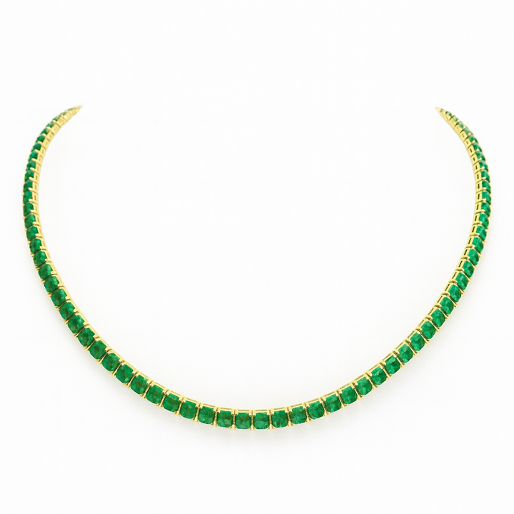 Diamond tennis necklace