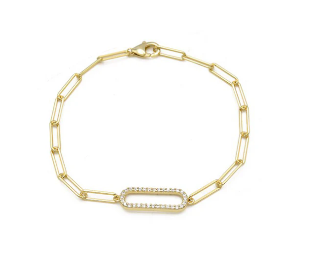 Gina diamond Link Bracelet